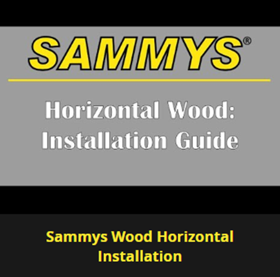 Picture of Sammys Wood Horizontal Installation